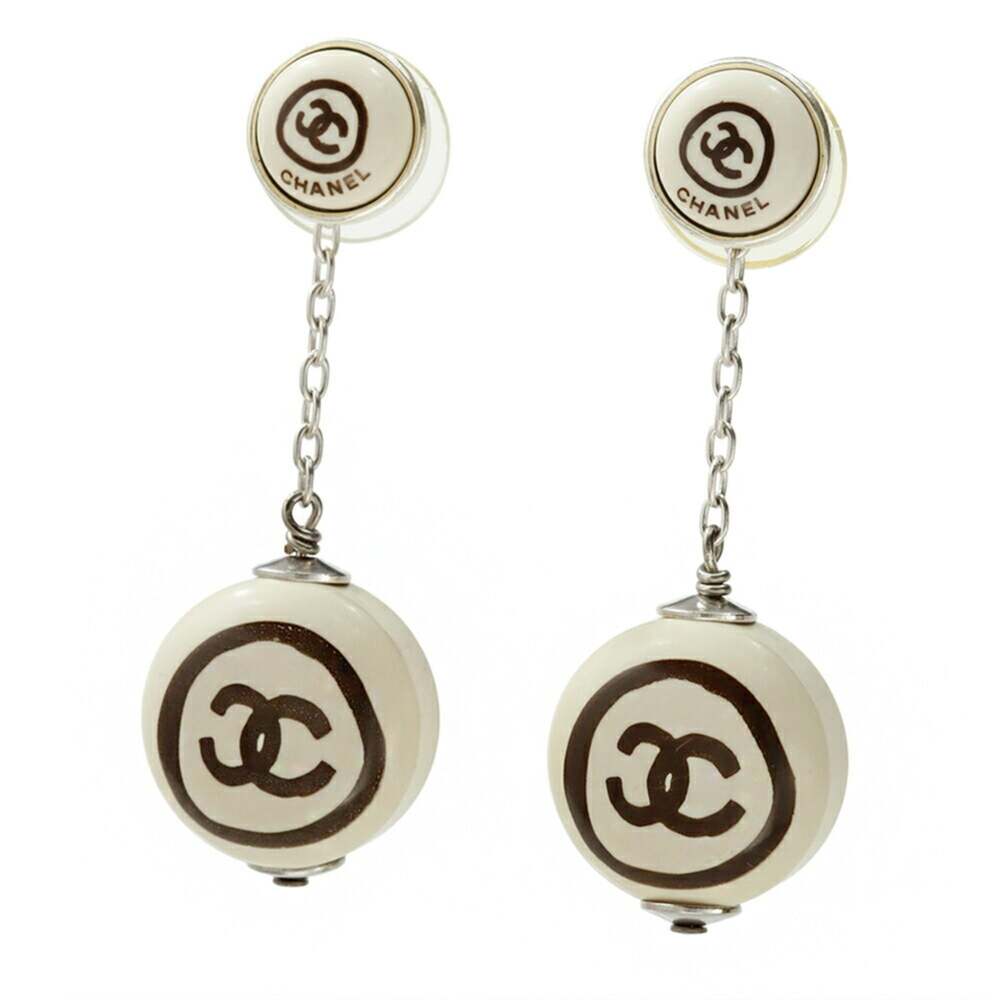 Chanel Cc Logo Earrings Metal #256893C67B - Picture 1 of 8